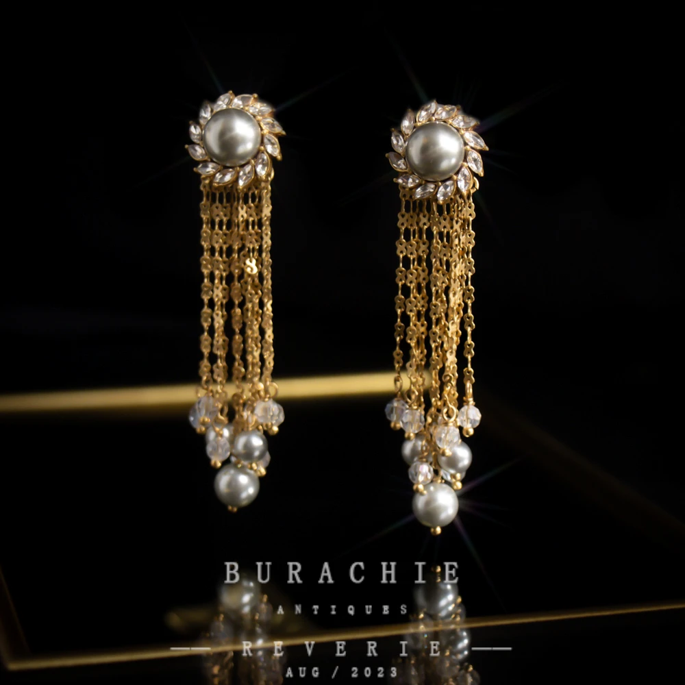 铜合金仿珍珠耳饰 【2743】周年珍藏英｜经典原标克拉款CrownFrett