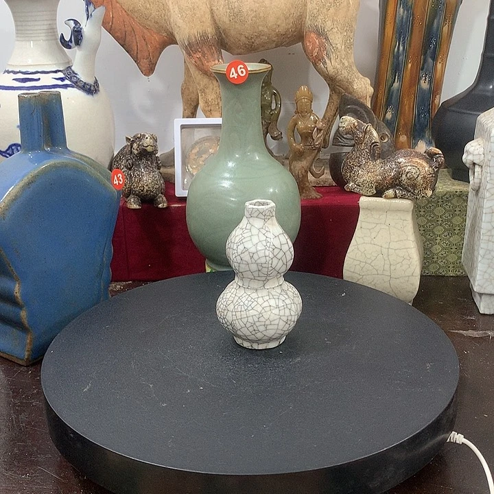 瓷片哥窑葫芦瓶一件