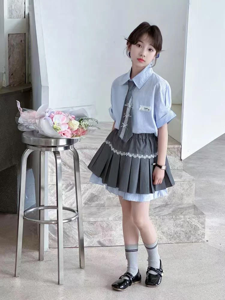 99505～高品质女童夏季套装两件套