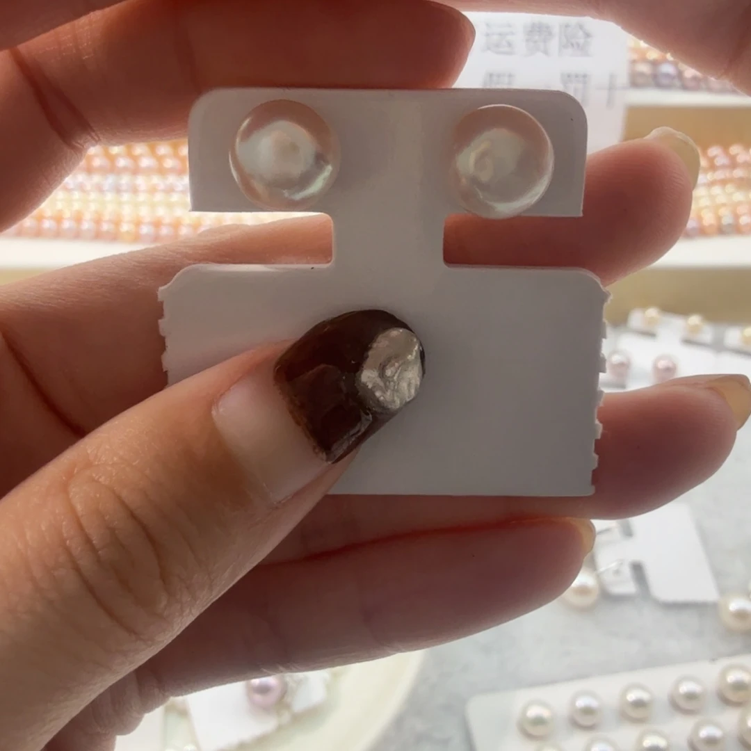 耳饰淡水珍珠银S925镶嵌