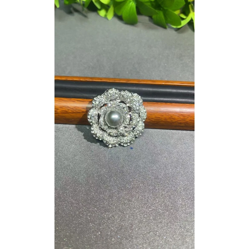 a4112白色玫瑰花胸针多样发