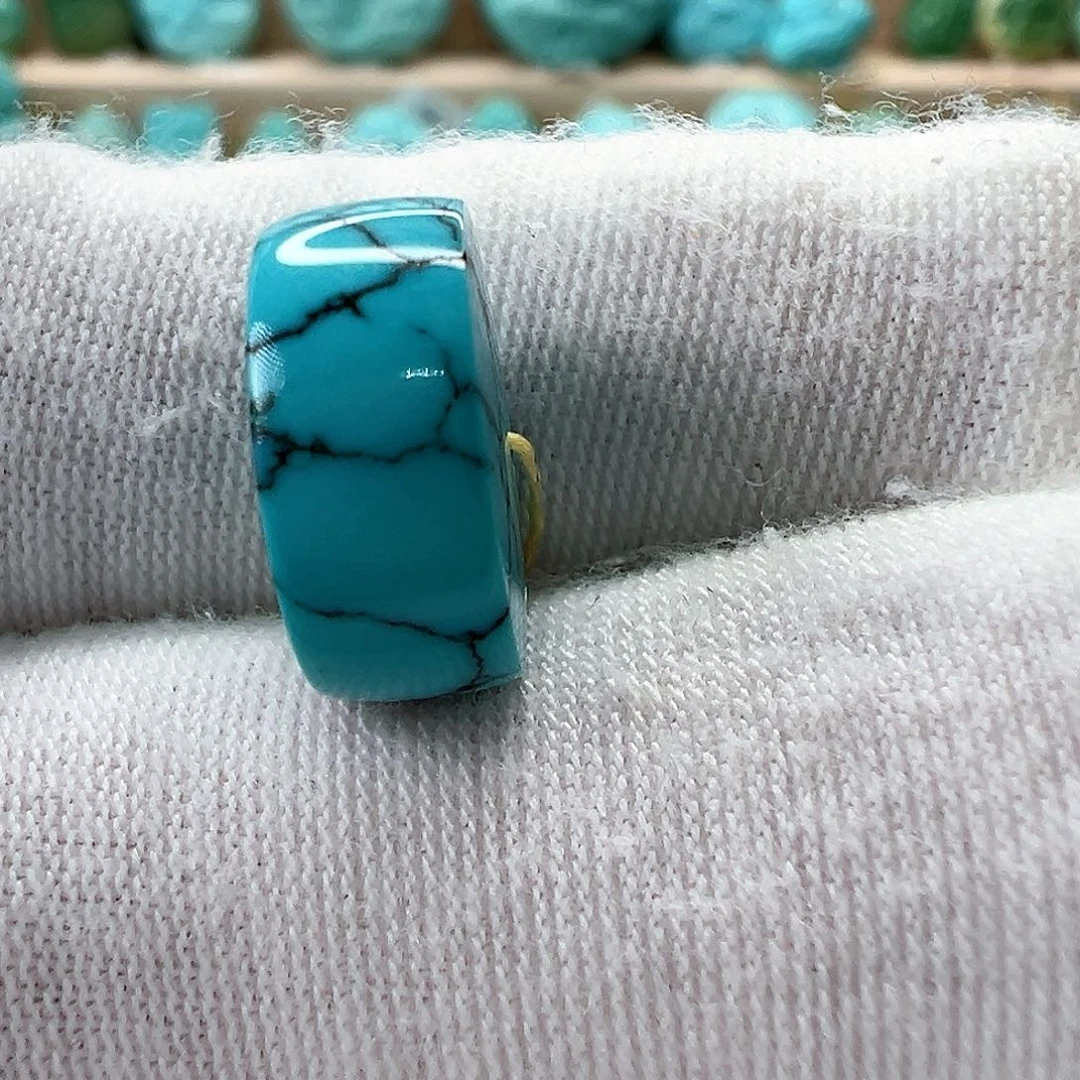 未镶嵌绿松石直切珠13x5.9mm