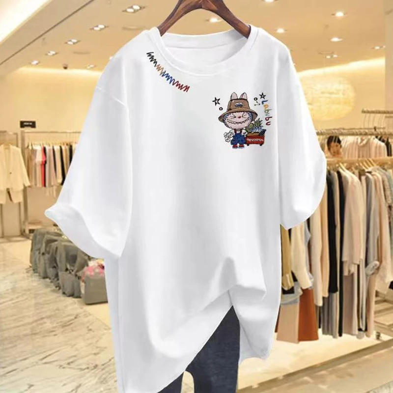 【6-2】大版T恤2025纯棉男女同款纯棉T恤短袖t恤学生夏季ins潮牌潮