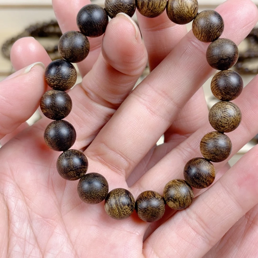 沉香手串越南芽庄白棋老料满瘤疤1.0