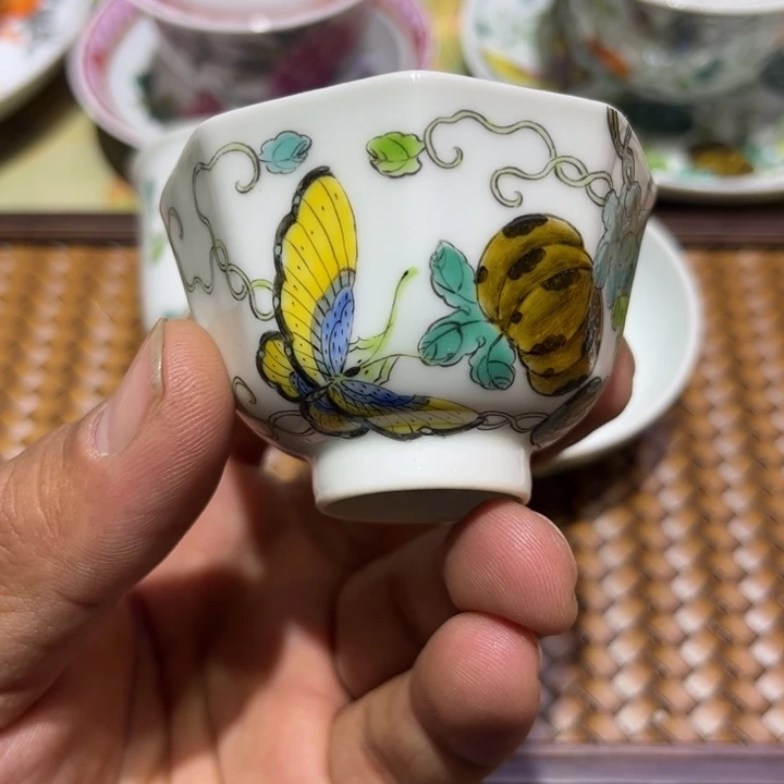 纯手绘精品盖碗杯