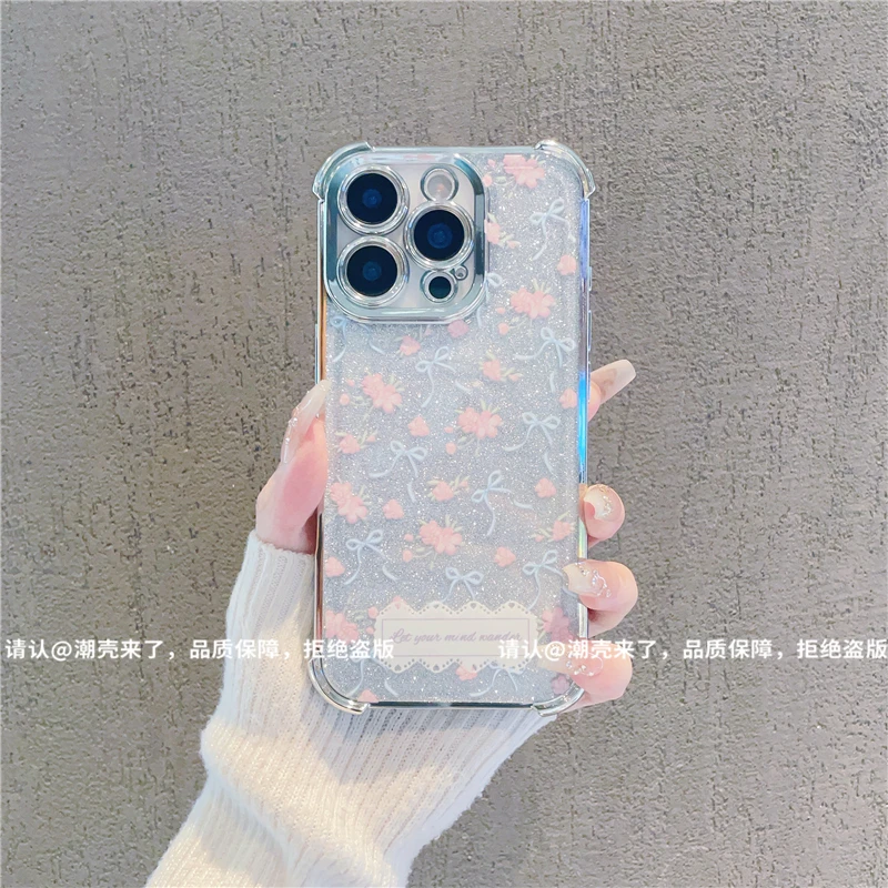 6D四角防摔壳适用苹果16/iPhone/华为荣耀/OPPO/VIVO小米手机壳潮