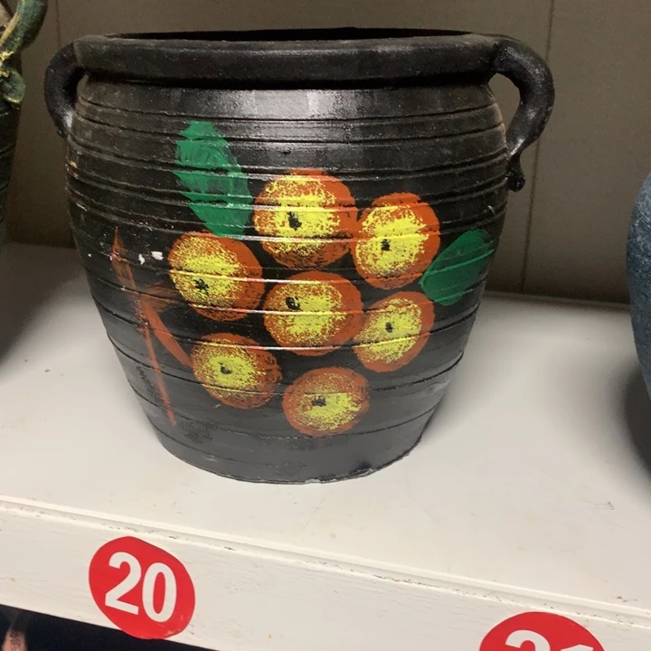 【闪购商品】微瑕土陶有孔高19口19