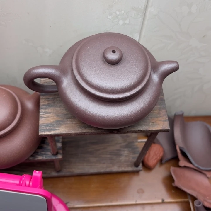 紫砂茶壶原矿半手工天青泥仿古200cc