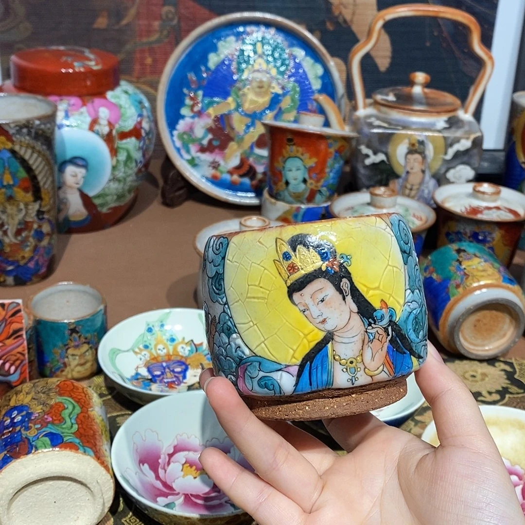 敦煌景德镇手工手绘制作