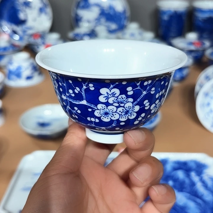 景德镇纯手工手绘压手杯