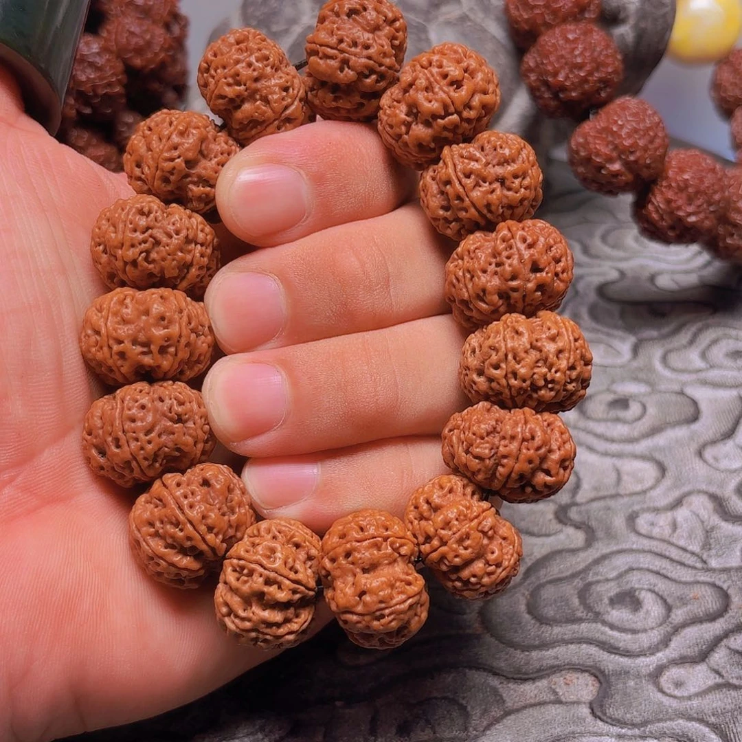 随***王手串金刚菩提22mm 6瓣蜂窝