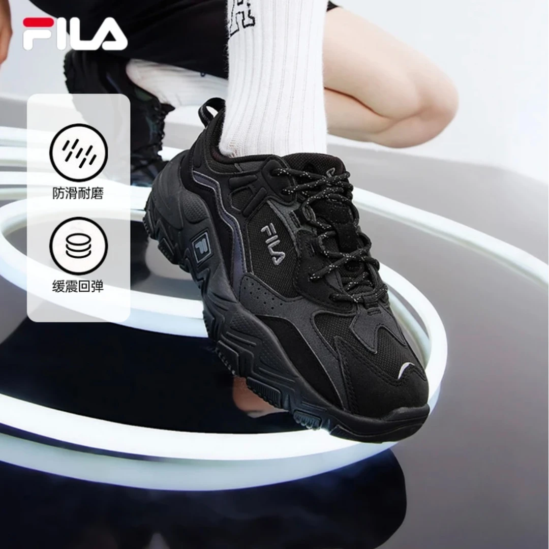 【掠夺者2】斐乐网面透气男女款厚底增高百搭运动跑步鞋增高老爹鞋