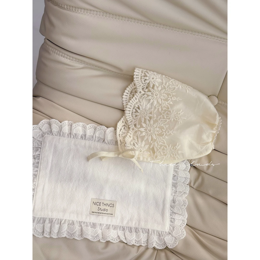 三小朵2544婴幼儿宝宝女童春秋款蕾丝遮阳帽韩版百搭公主帽子