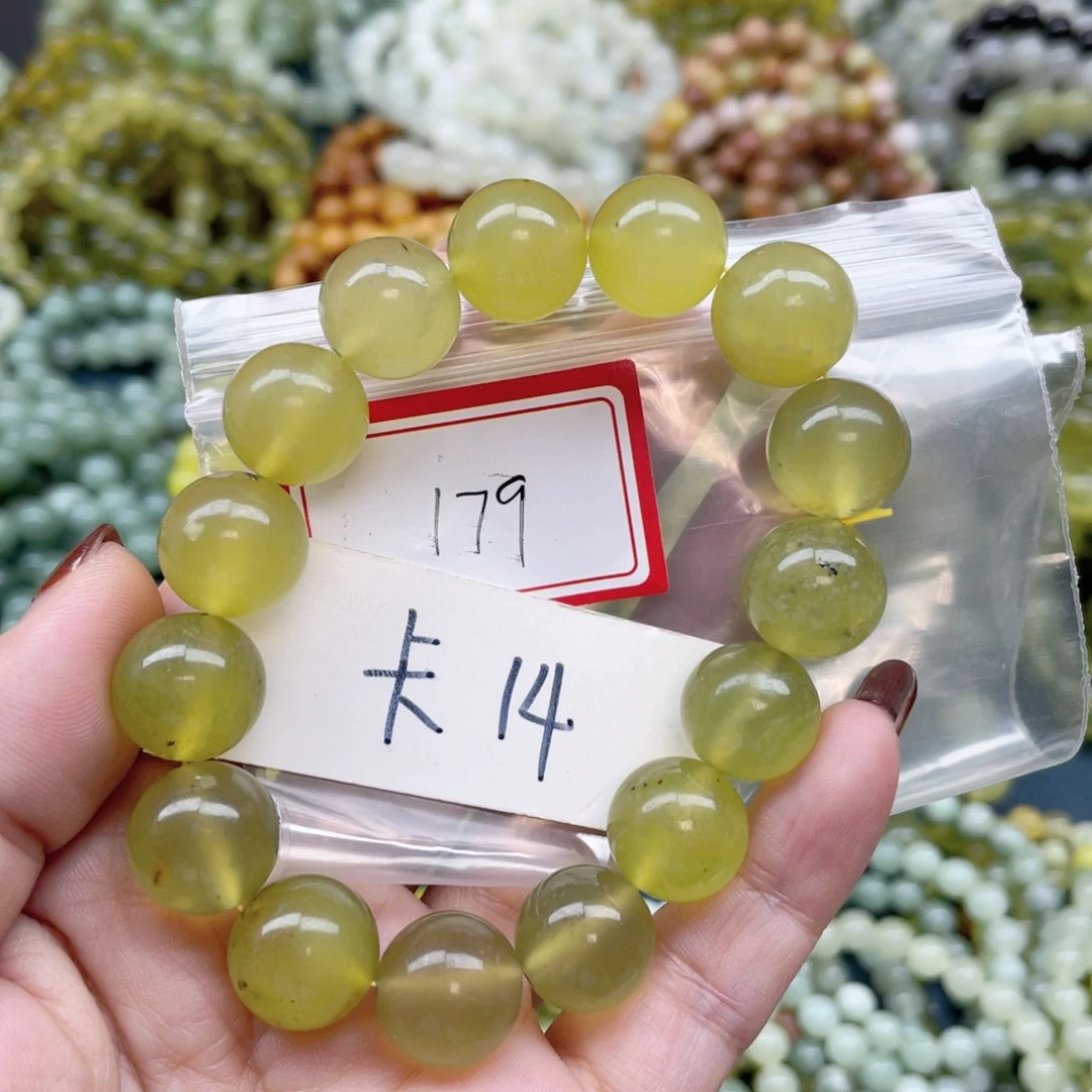 未镶嵌蛇纹石玉手串