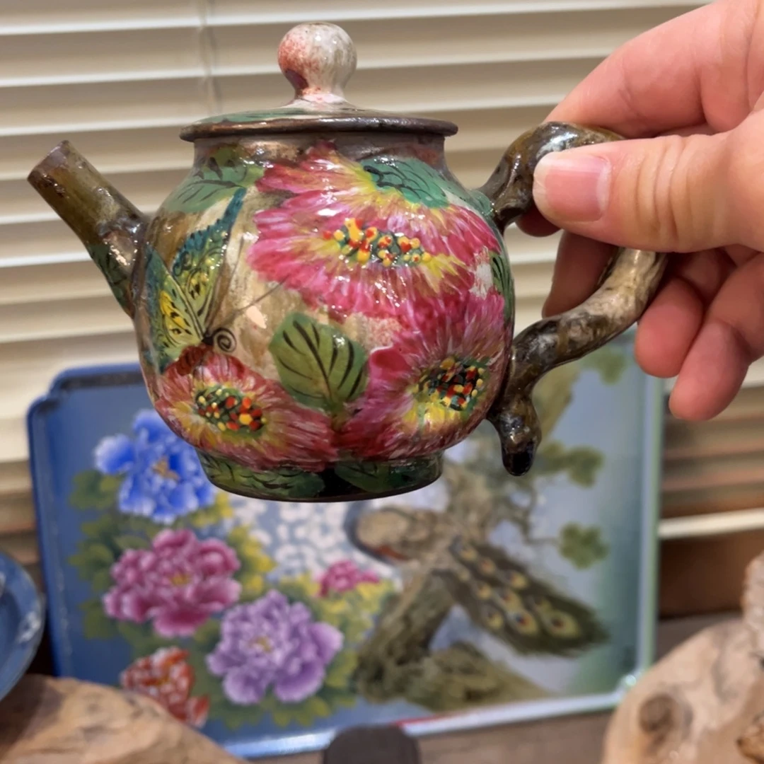 柴烧手工手绘陶瓷
