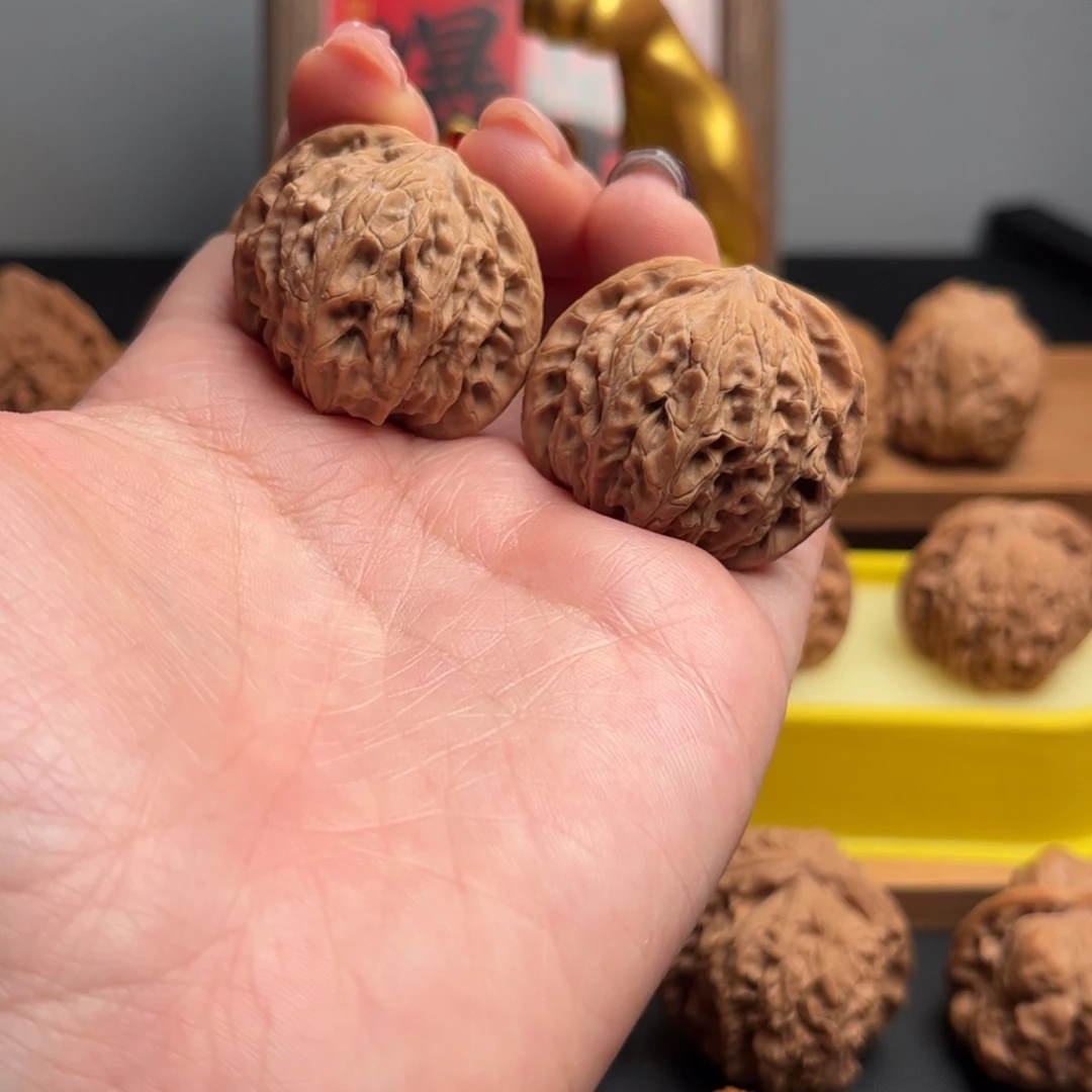 文玩核桃把件磨盘35