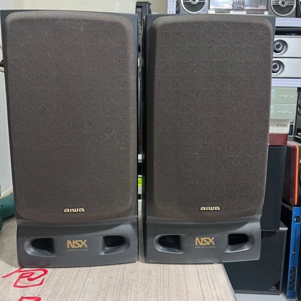 8新 aiwa/爱华 二手 音响一对 箱体成色破旧 看好再拍 不包邮