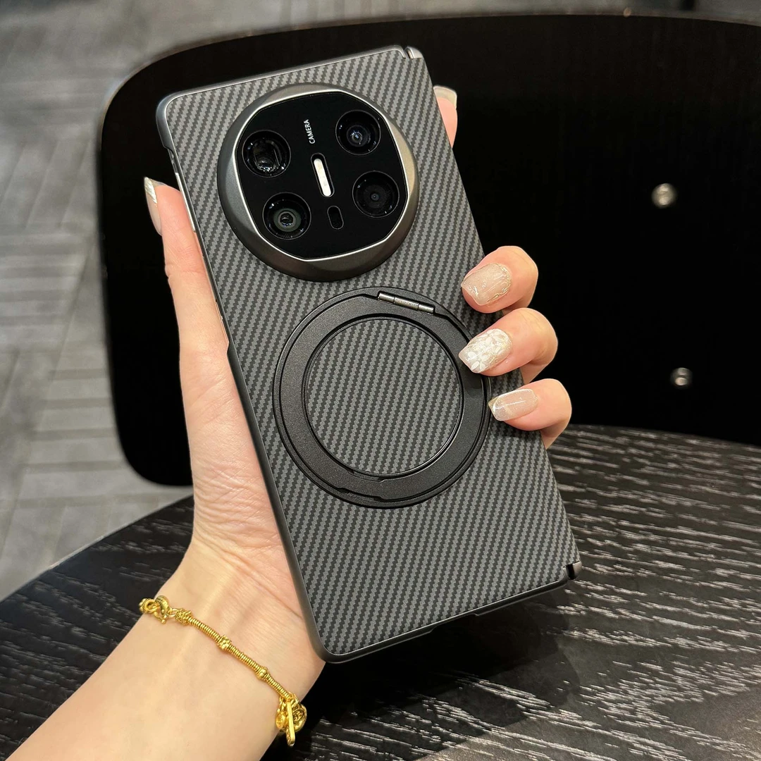 适用华为matex5折叠屏手机壳凯夫拉中轴磁吸支架mate x6保护套x3