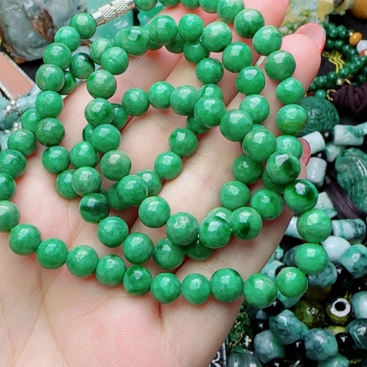 南***风翡翠合金颈饰天然A货