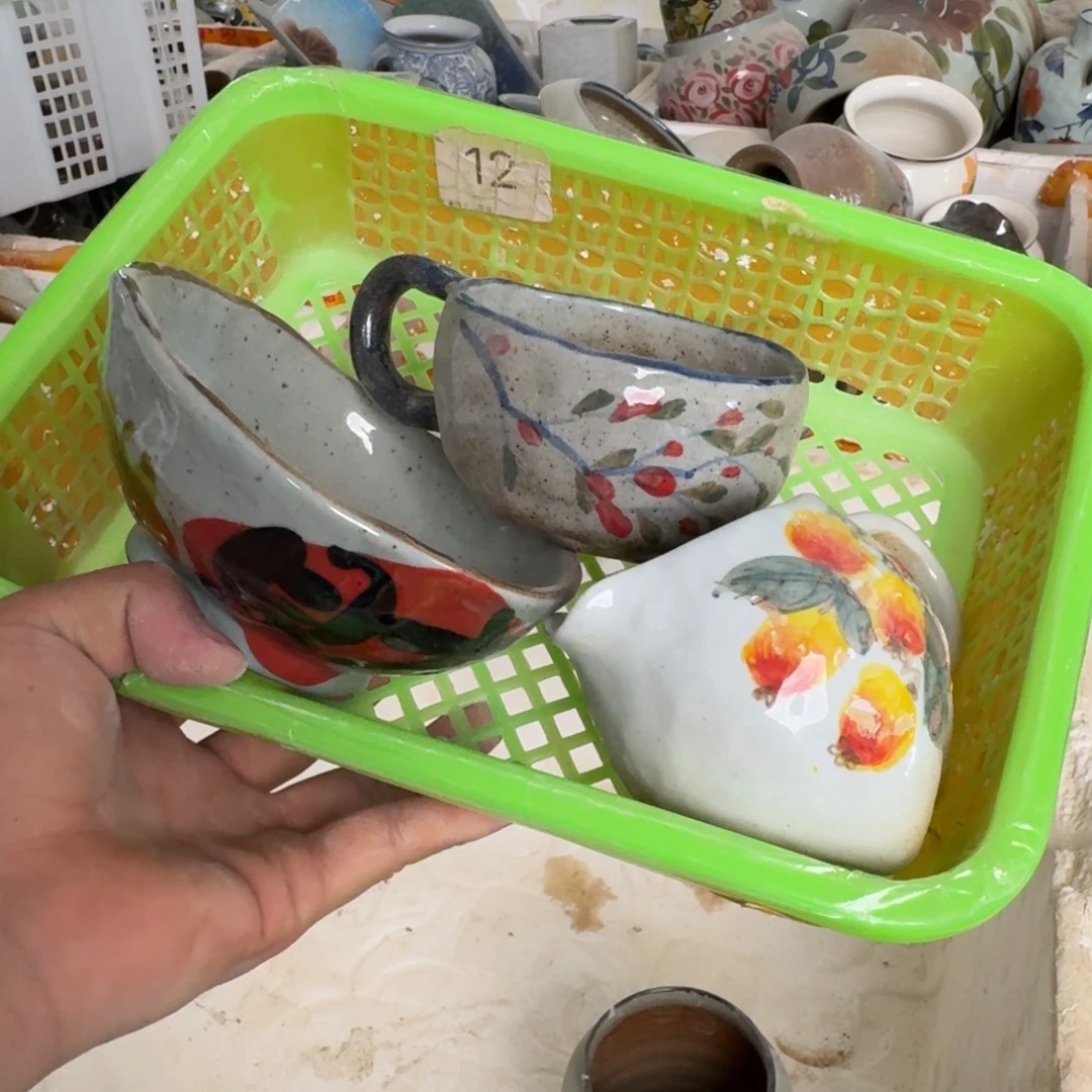 釉下彩瑕疵处理慎拍138