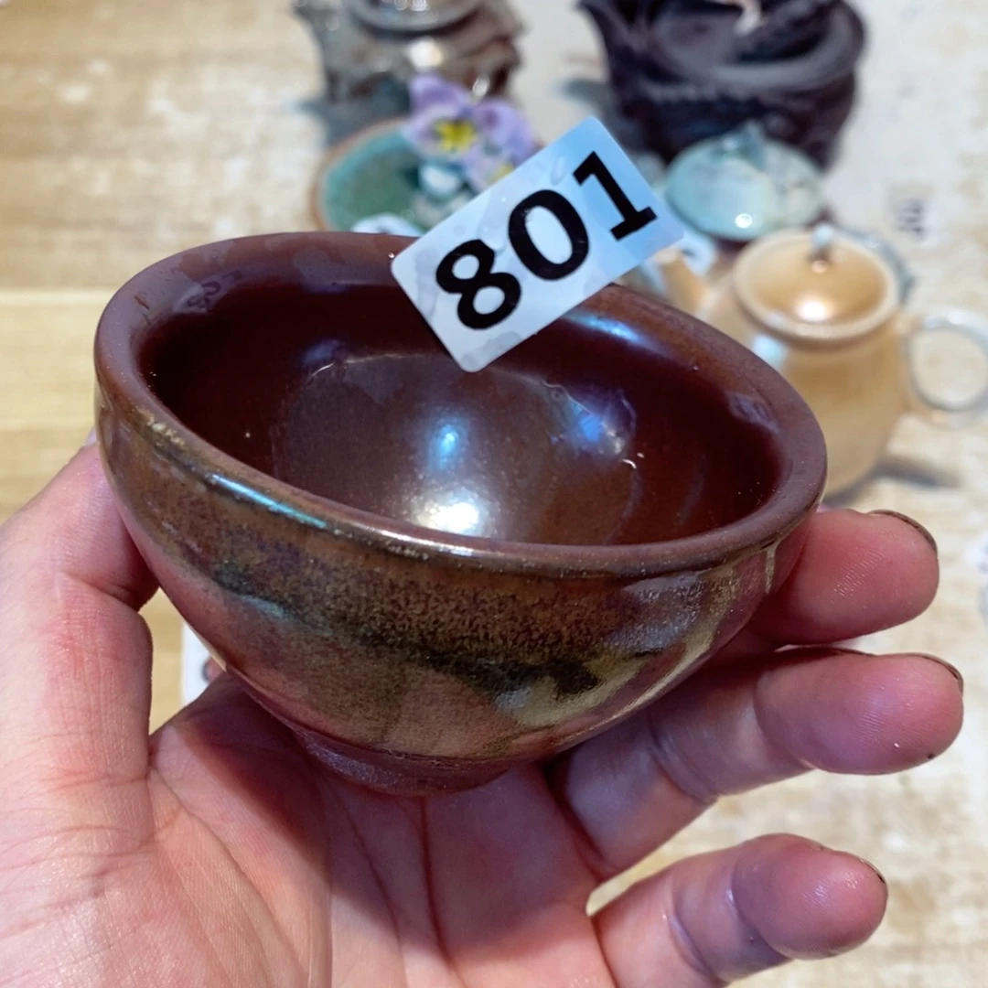 柴烧茶具陶瓷杯子