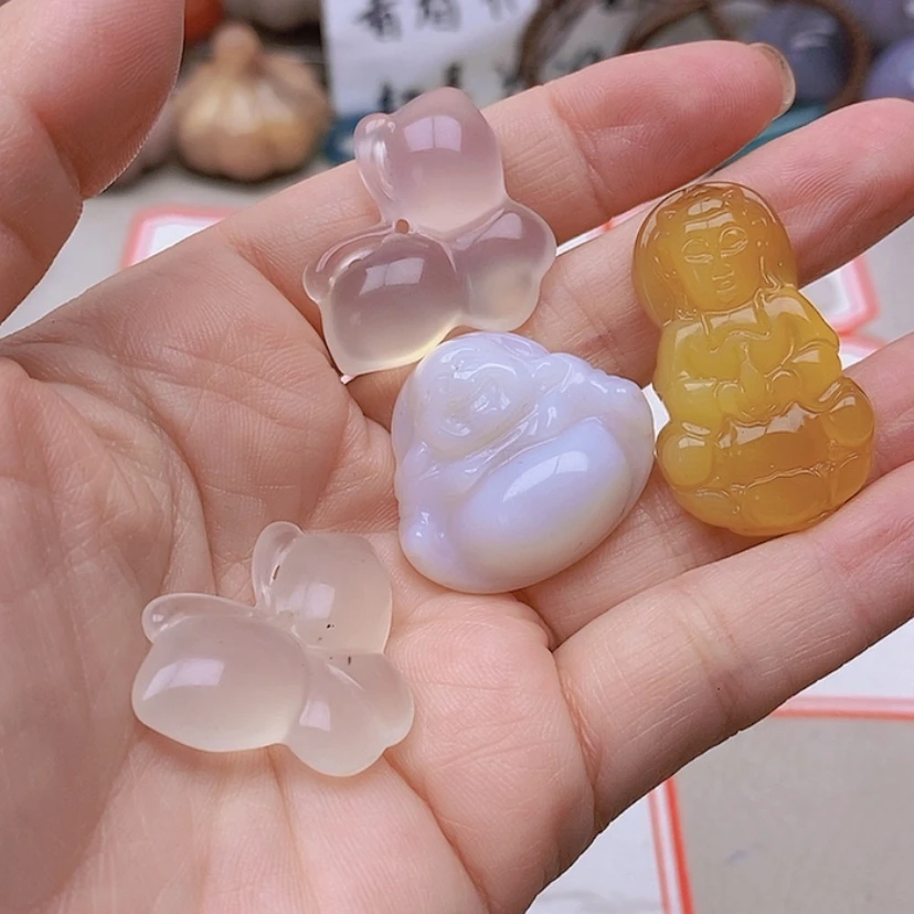 【闪购商品】未镶嵌玛瑙/玉髓珠宝半成品然**物