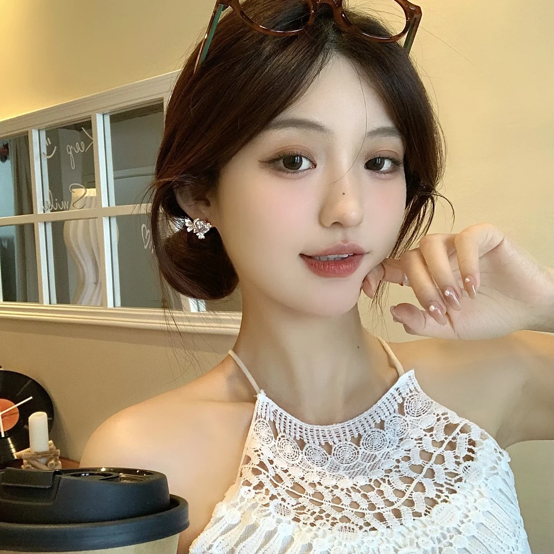 FULL GIRLISH耳环02276超仙百搭花朵耳钉耳饰