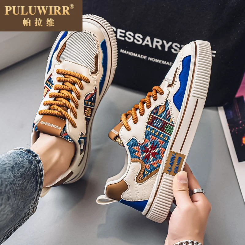 男鞋夏季小众设计透气百搭运动休闲板鞋青少年潮流轻便软底潮鞋