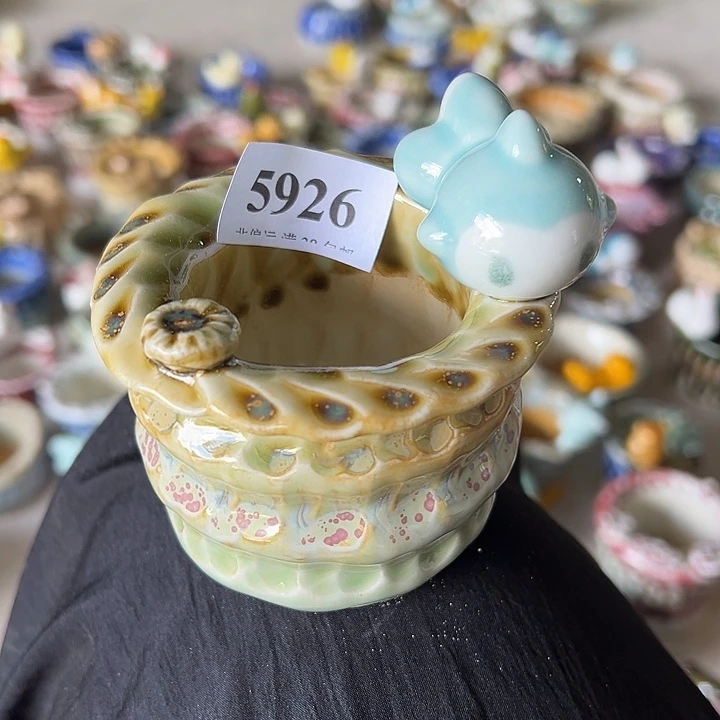 口5 手工花盆满30包邮