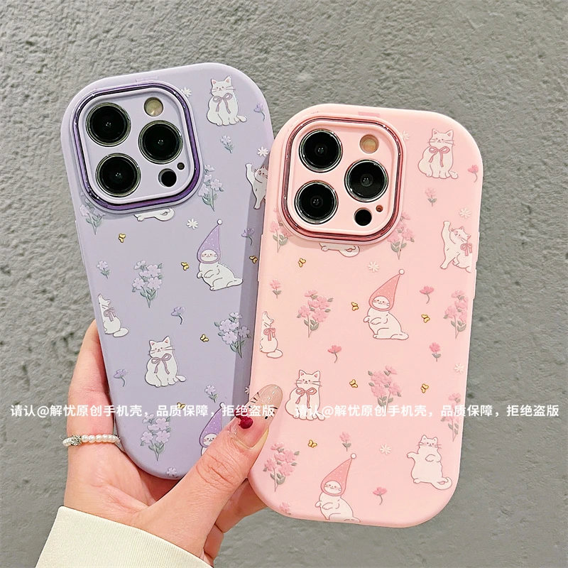 金属小胖妹适用苹果16/iPhone/华为荣耀/VIVO/OPPO/小米手机壳潮