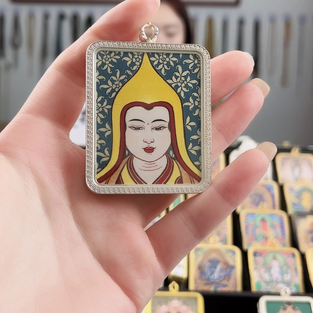 吊坠宗喀巴 纯手绘 放漏