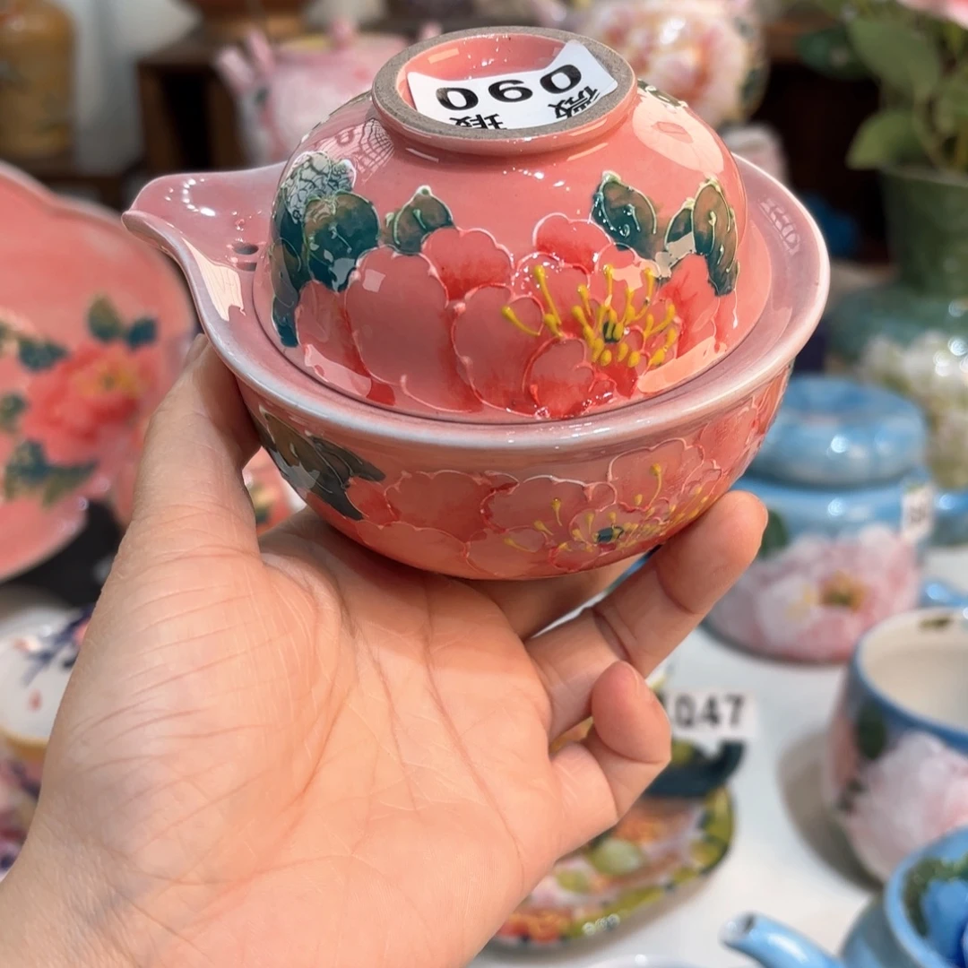 景德镇手绘高温釉下彩陶瓷茶具
