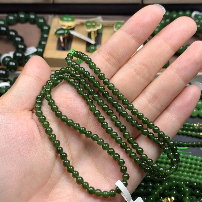 【闪购商品】颈饰未镶嵌和田玉（碧玉）别**多4m