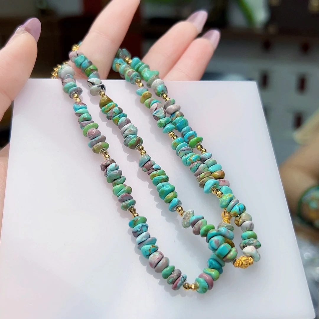 18K金镶嵌绿松石珠宝奇石