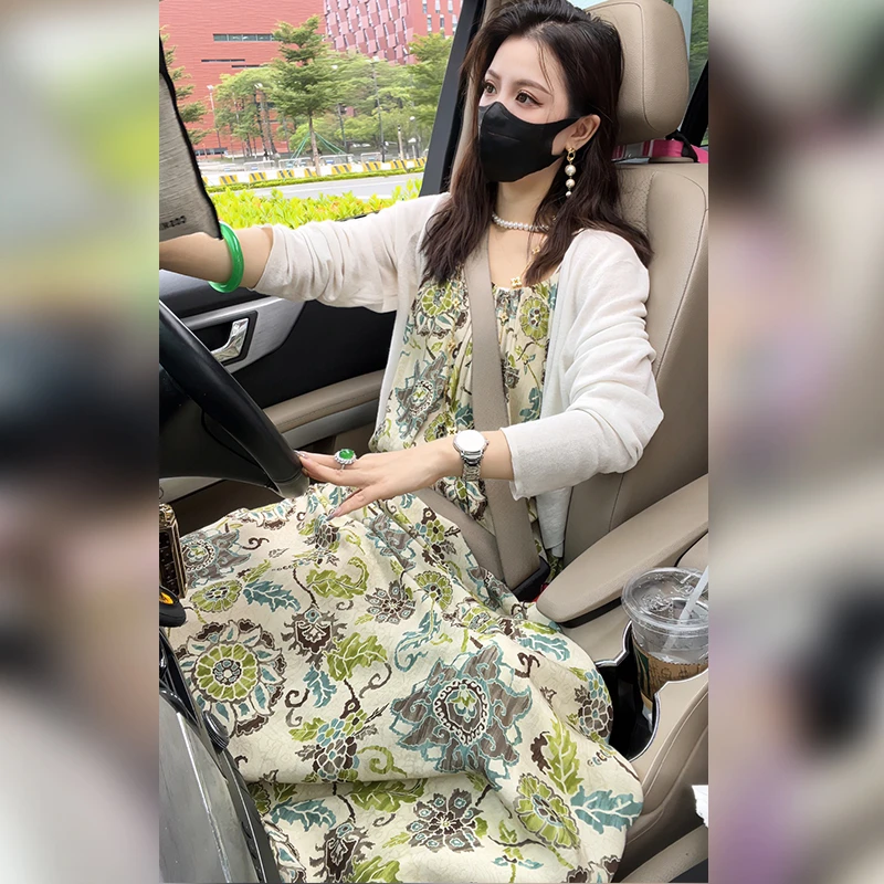 【Linda姐高端线】夏季新款气质百搭高贵吊带连衣裙子AS5LDD2575