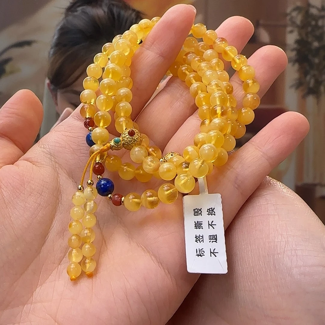 蜜蜡未镶嵌手串111111111