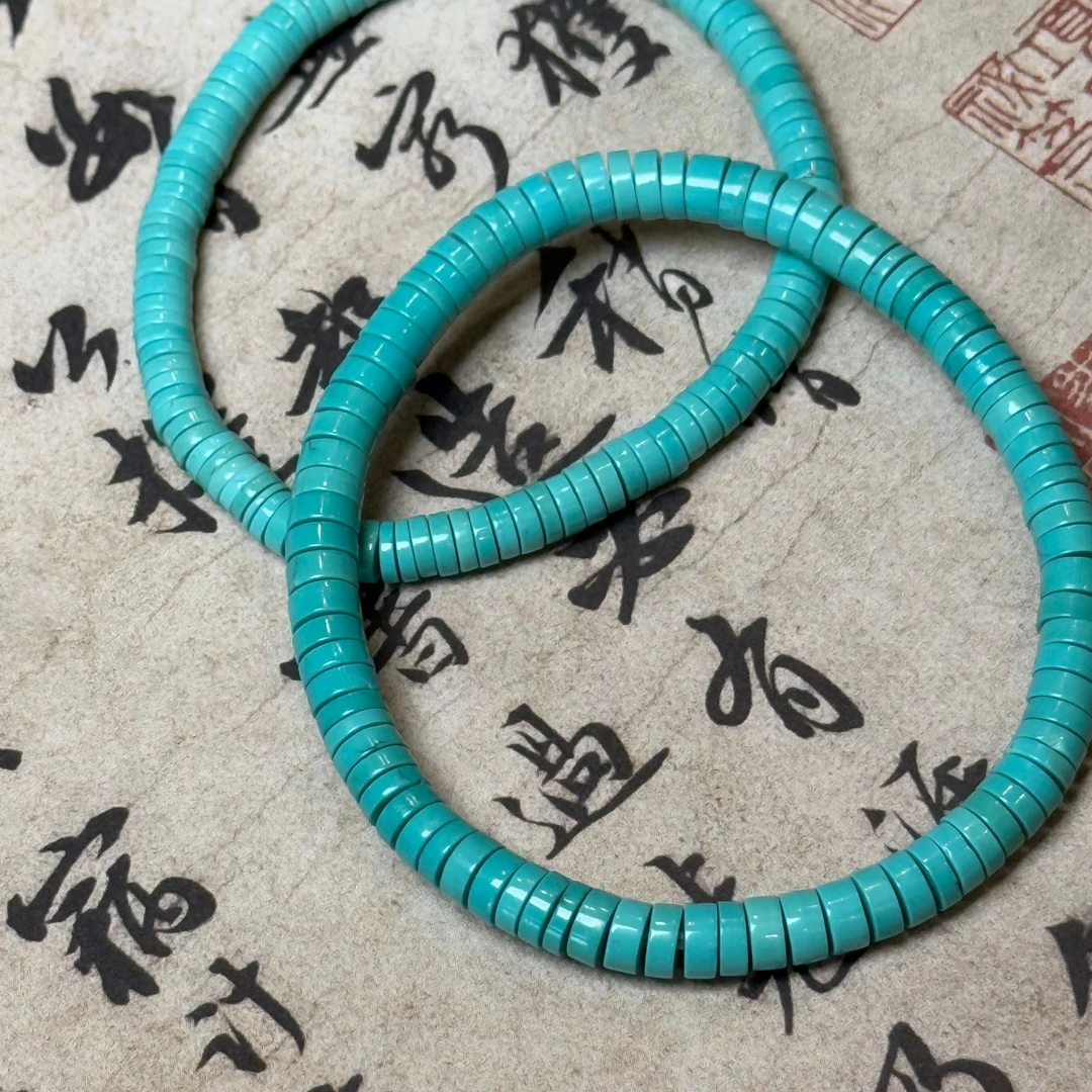 【玺┃宛若】绿松石直切手串（6.57克）YYB0030（多样性发一）