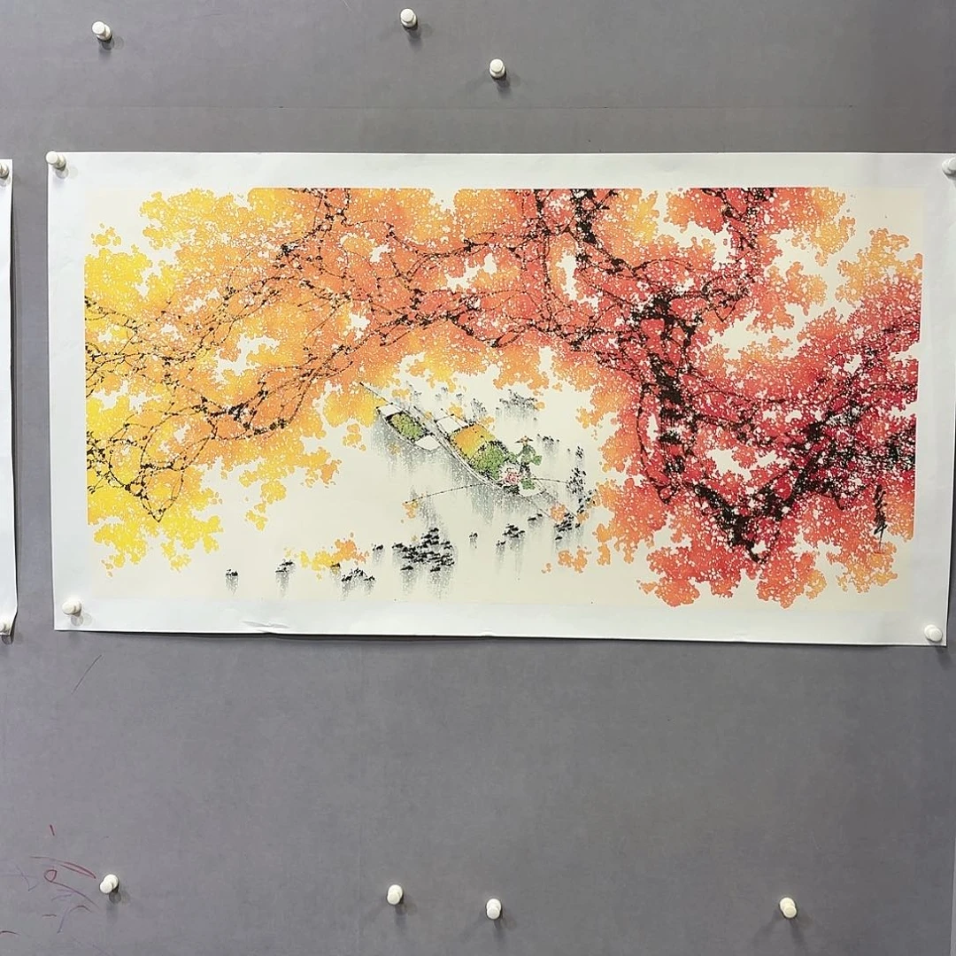 国画亲笔手绘放心去藏