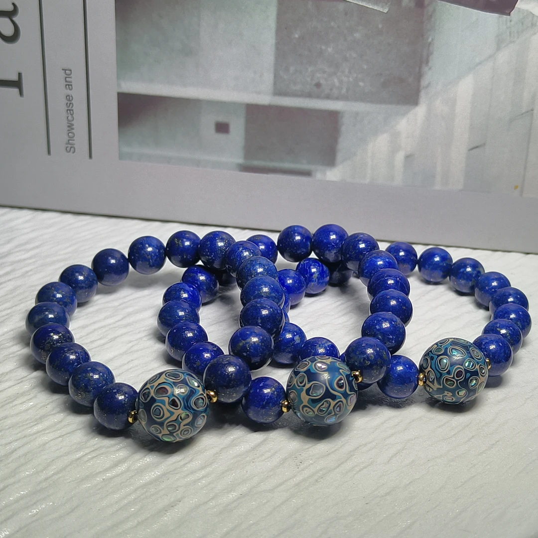 【村有晶品】原创青金石单圈手链 多样式发一件约10-15mm 794ZBQT