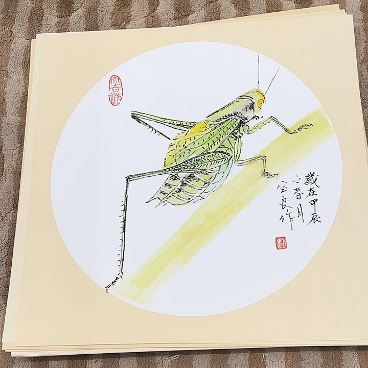 国画花鸟等图案和38.38