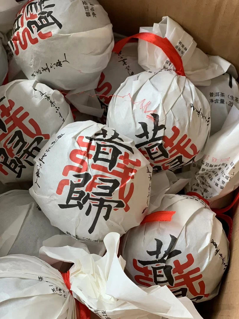 2022年头春昔归忙麓山正山古树   普洱茶生茶沱200g/沱