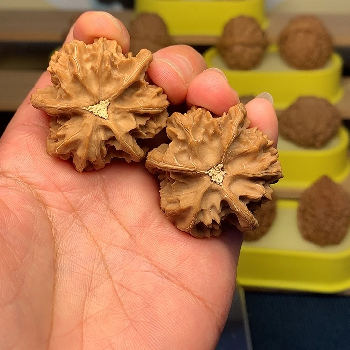 把件文玩核桃三棱