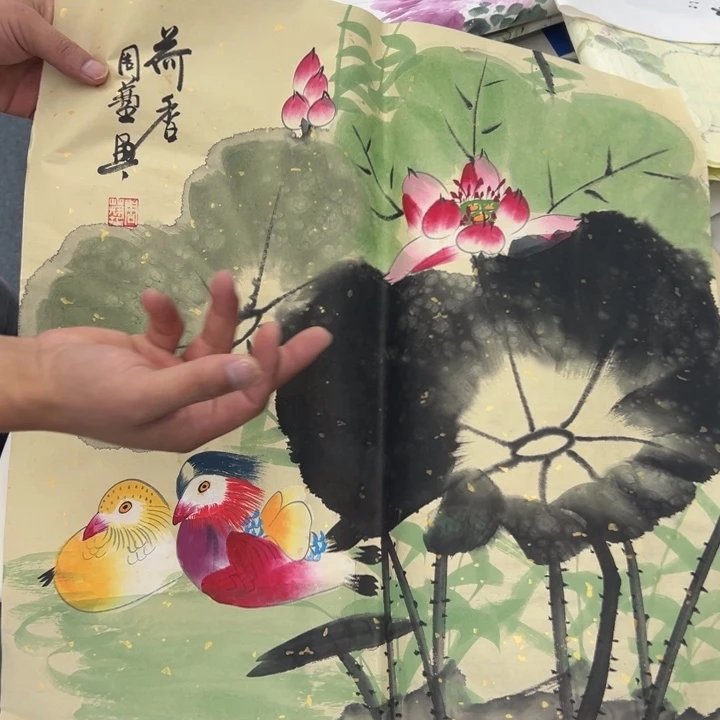 国画宣纸纯手绘字画