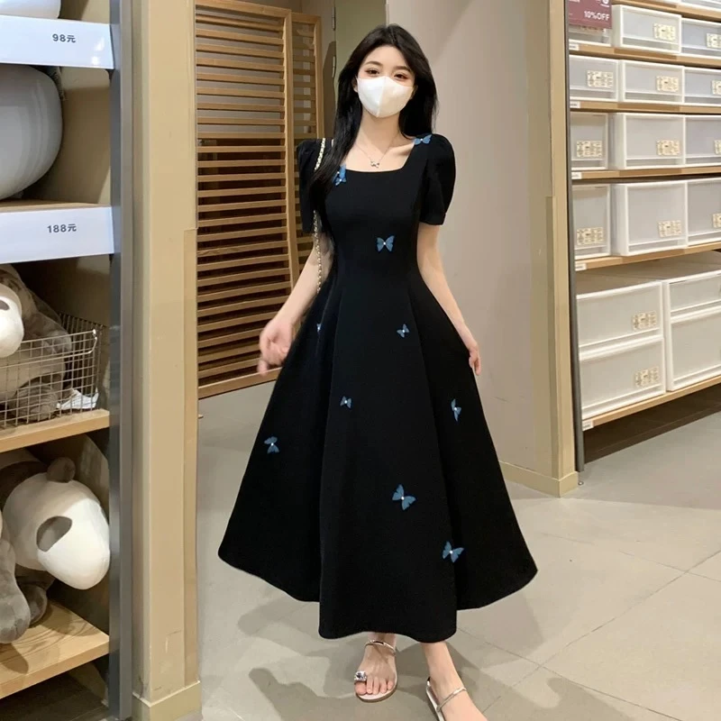 【501-550】2025新款茶歇法式碎花连衣裙子夏季女装气质高级感长裙