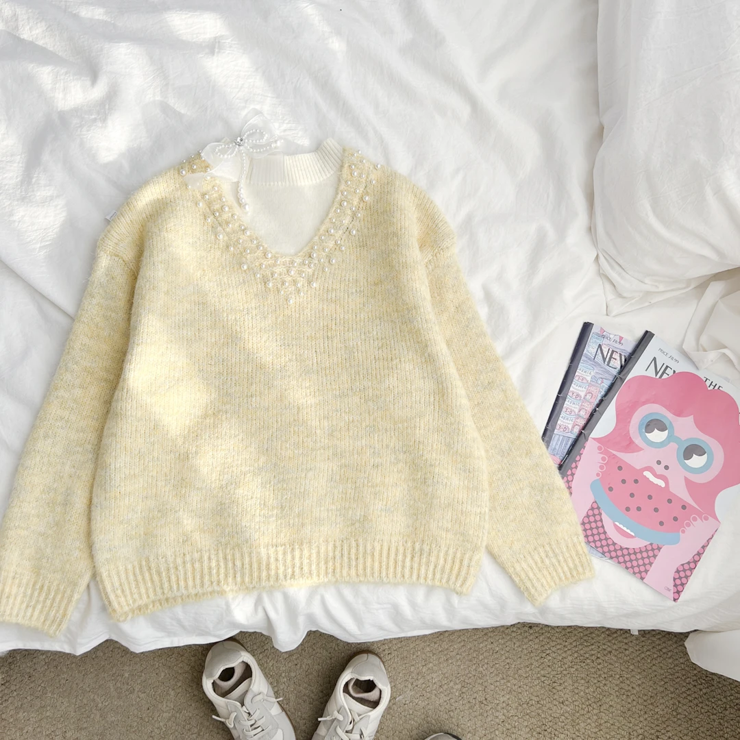 【原版】女童冬装加绒毛衣中大童保暖上衣DDYDW56521