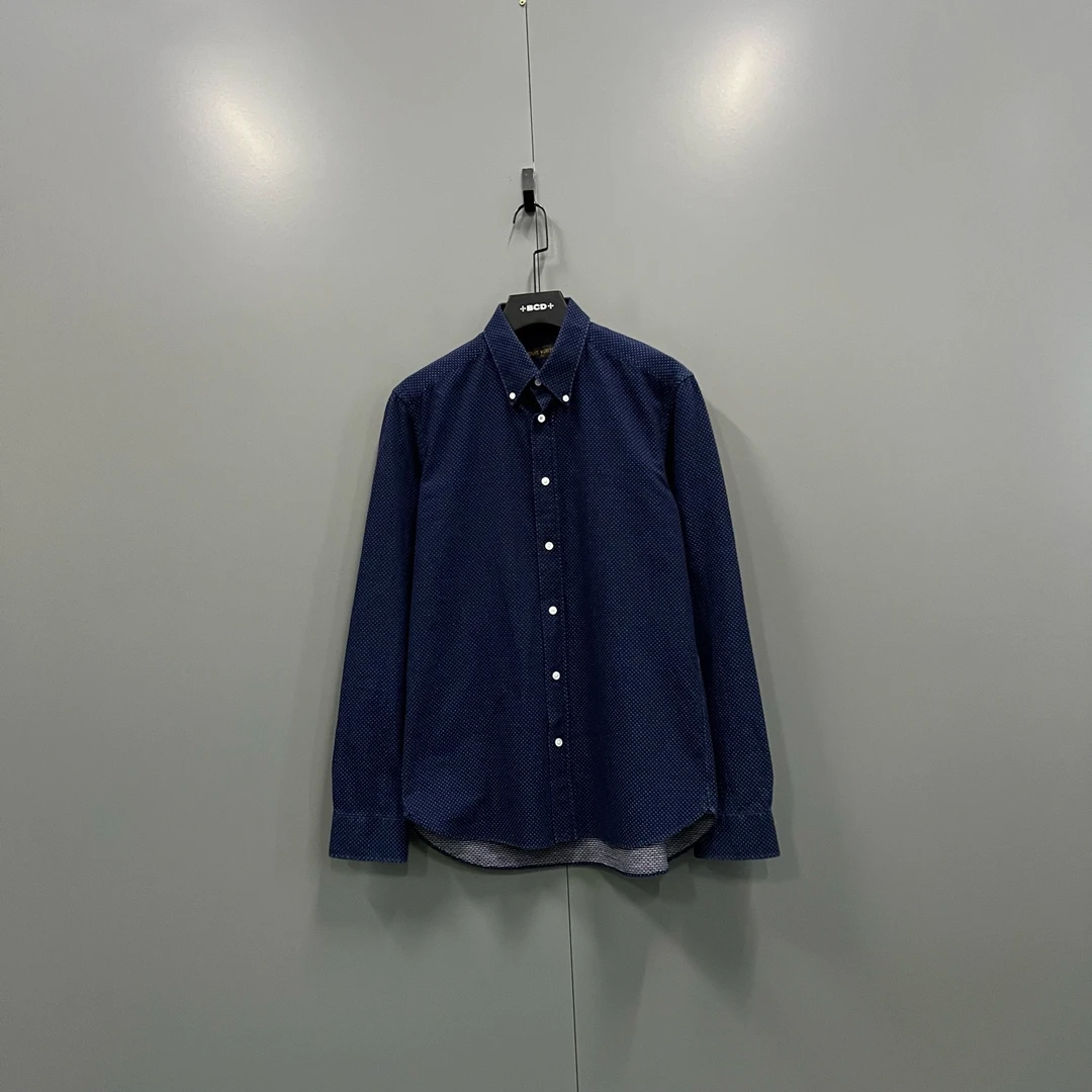 95新 LouisVuitton/路易威登 ab927 207026 lv 深蓝波点衬衫 L码
