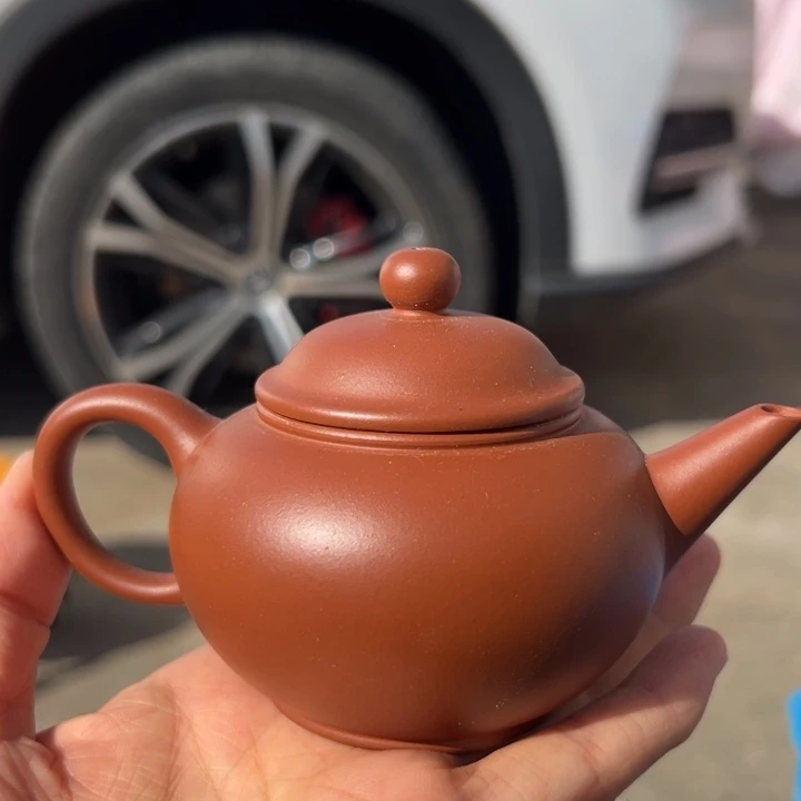 紫砂茶壶红泥水平180cc