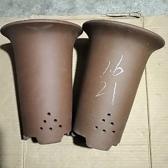紫砂小号兰花紫泥两个