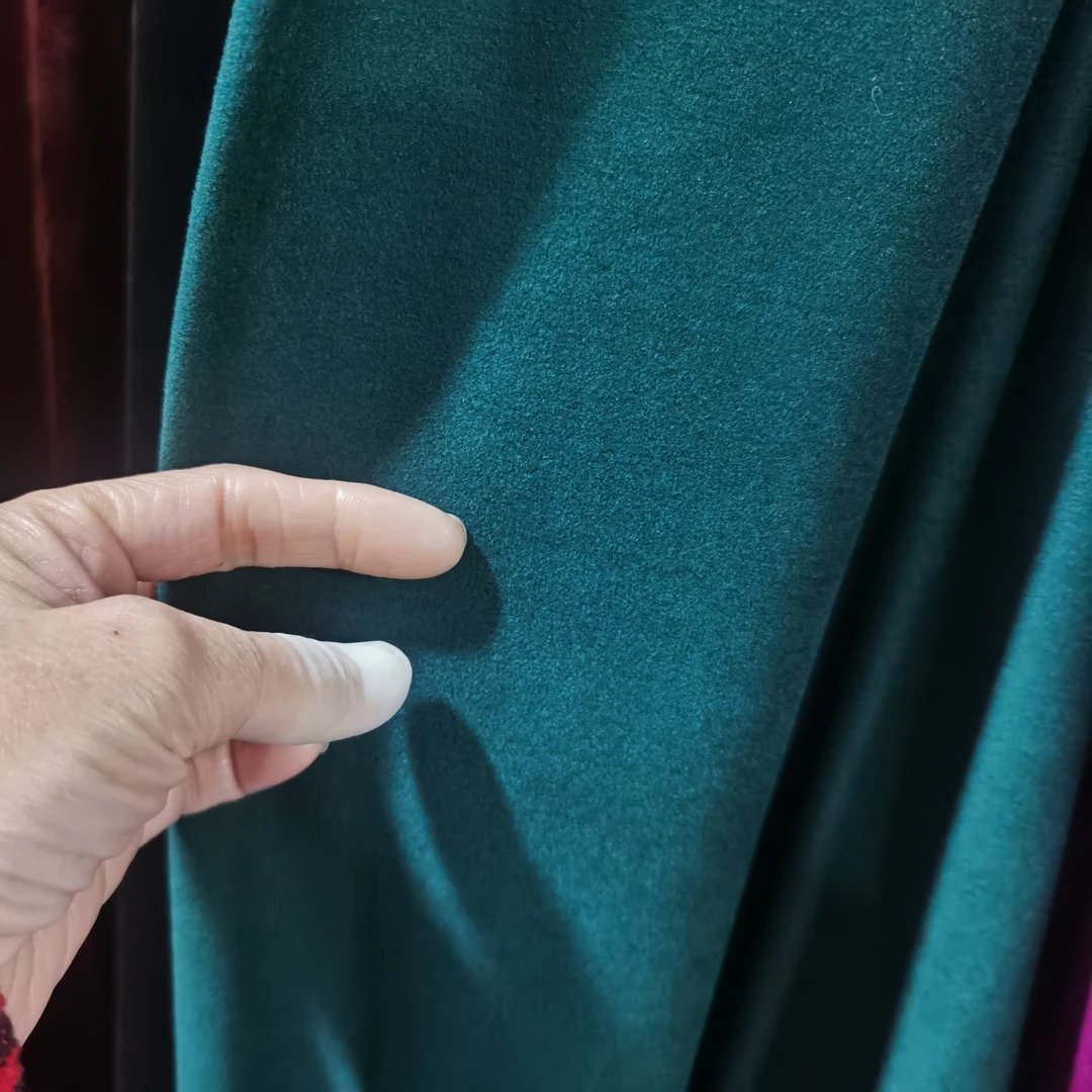 奥绒布料墨绿色0.7米