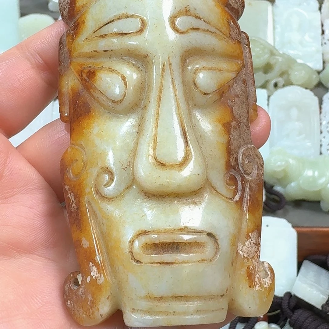 未镶嵌和田玉摆件大*子